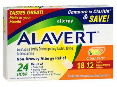 Alavert 24 Hour Orally Disintegrating Tablets Citrus Burst 18 tabs By Alavert Sale