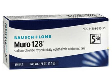 Bausch and Lomb Muro 128 5% Ointment 0.12 oz By Bausch And Lomb on Sale