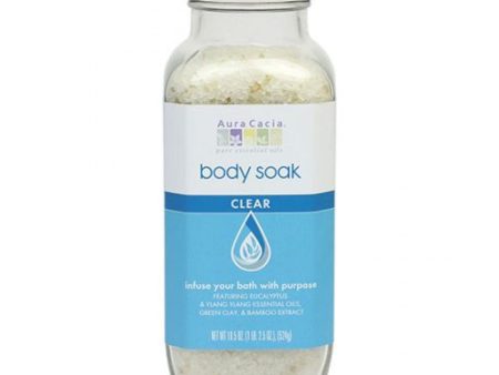 Body Soak Bath Salts Clear 18.5 oz By Aura Cacia on Sale