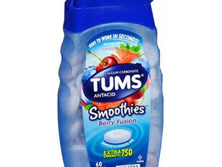 Tums Smoothies Antacid And Calcium Supplement Chewable 60 tabs By The Honest Company Hot on Sale