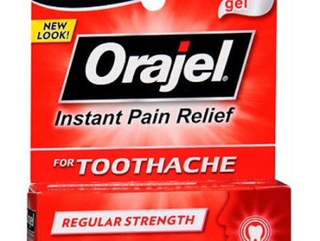 Orajel Regular Strength Toothache Pain Relief Gel 0.25 oz By Arm & Hammer For Discount