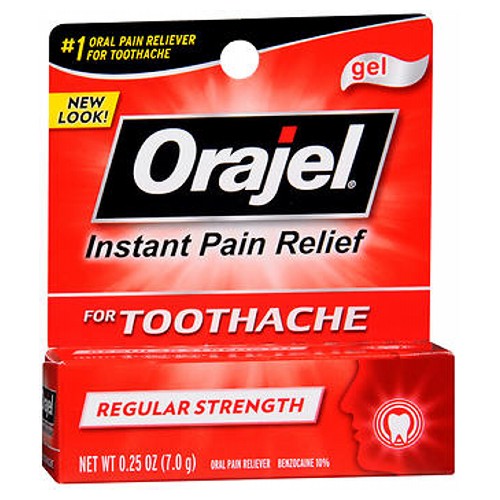 Orajel Regular Strength Toothache Pain Relief Gel 0.25 oz By Arm & Hammer For Discount