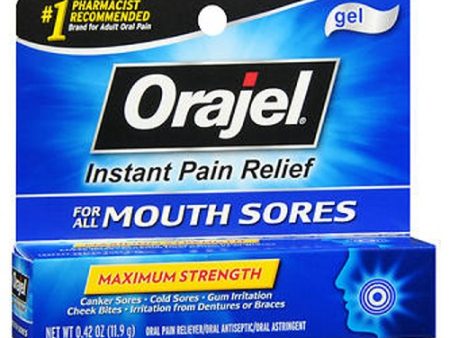 Orajel Mouth Sore Pain Relief Gel 0.42 oz By Arm & Hammer Supply