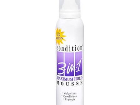 Condition 3-In-1 Maximum Hold Mousse 6 oz By Condition Online now