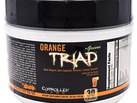 Orange Triad + Greens Lemon Iced Tea 30 Count By Controlled Labs Fashion