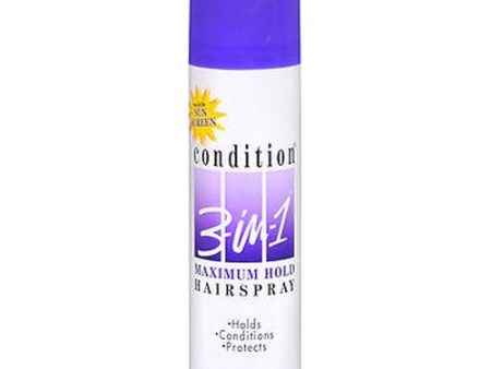 Condition 3-In-1 Maximum Hold Aerosol Hairspray 7 oz By Condition Fashion