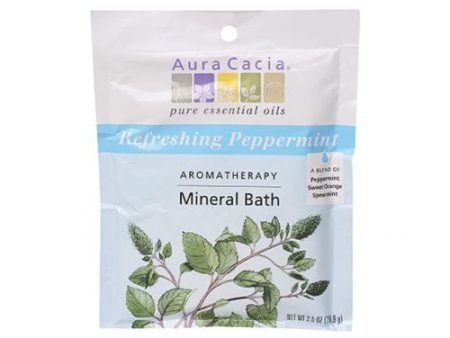 Mineral Bath Peppermint Harvest 2.5 oz By Aura Cacia Fashion