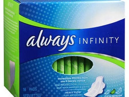 Always Infinity with FlexFoam Pads with Flexi-Wings 16 Count By Always For Sale