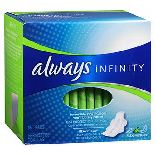 Always Infinity with FlexFoam Pads with Flexi-Wings 16 Count By Always For Sale