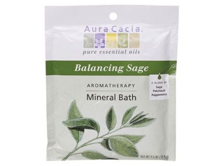 Mineral Bath Balancing Sage, 2.5 Oz By Aura Cacia Online Sale