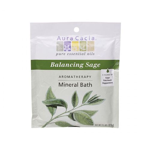 Mineral Bath Balancing Sage, 2.5 Oz By Aura Cacia Online Sale