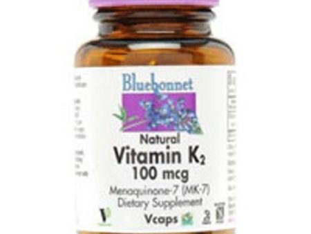 Natural Vitamin K2 100 Veg Caps By Bluebonnet Nutrition Supply