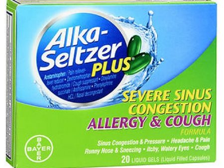 Alka-Seltzer Plus Sinus Congestion 20 Each By Bayer Online now