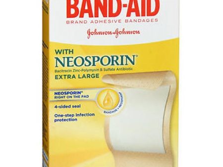 Band-Aid Adhesive Bandages Antibiotic Extra Large 8 each By Band-Aid Online now