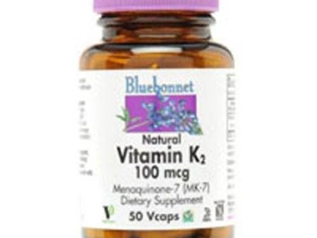 Natural Vitamin K2 50 Veg Caps By Bluebonnet Nutrition Supply