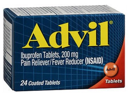 Advil Pain Reliever And Fever Reducer Coated Tablets 24 tabs By Advil Online now