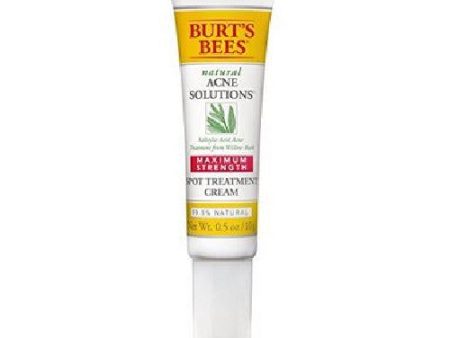 Acne Solutions Maximum Strength Spot Treatment Cream 0.5 Oz By Burt s Bees on Sale