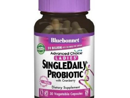 Advanced Choice Ladies Single Daily Probiotic 50 Billion Cranberry 30 Veg Caps By Bluebonnet Nutrition Supply