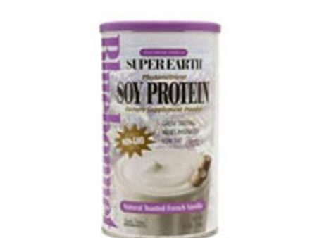 Super Earth Phytonutrient Soy Protein Powder Natural Toasted French Vanilla, 1.1 lbs By Bluebonnet Nutrition Discount