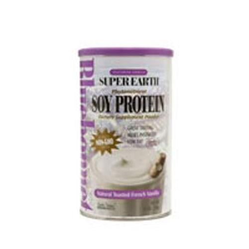 Super Earth Phytonutrient Soy Protein Powder Natural Toasted French Vanilla, 1.1 lbs By Bluebonnet Nutrition Discount