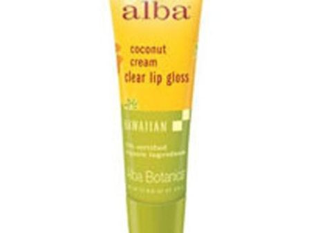 Hawaiian Lip Gloss Coconut Cream .42 oz By Alba Botanica Cheap