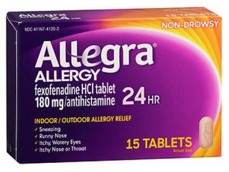 Allegra Adult 24 Hour Allergy Relief 15 tabs By Allegra Online Hot Sale