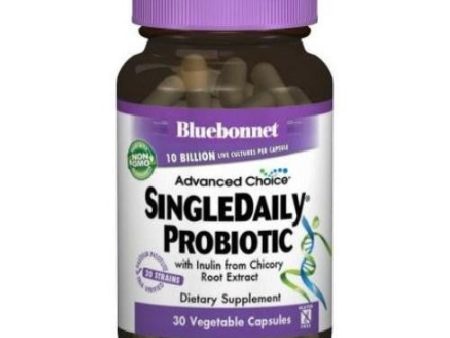 Advanced Choice Single Daily Probiotic 10 Billion 30 Veg Caps By Bluebonnet Nutrition on Sale