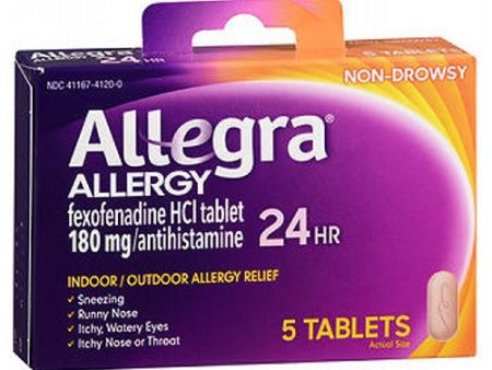 Allegra Adult 24 Hour Allergy Relief 5 tabs By Allegra Online