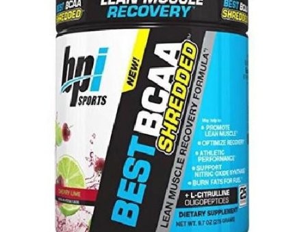 Best BCAA Shredded Cherry Lime 25 Servings By bpi For Sale