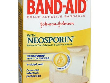 Band-Aid Antibiotic Adhesive Bandages Assorted Size 20 each By Band-Aid For Sale