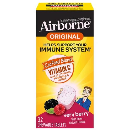 Airbone Chewable Berry 32 Tabs By Airborne For Cheap