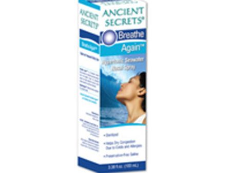 Breathe Again Nasal Spray 3.38 oz By Ancient Secrets Online Hot Sale