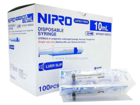 NIPRO Syringe 10ml 100Pcs Box For Cheap