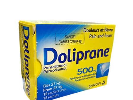 DOLIPRANE 500MG SACHETS (BOX 12) Fashion