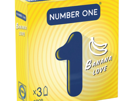 NUMBER ONE BANANA LOVE CONDOM 24x3pcs Sale