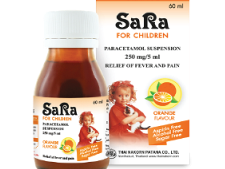 Sara  For Children Syrup 250mg 5ml Orange 60ml on Sale