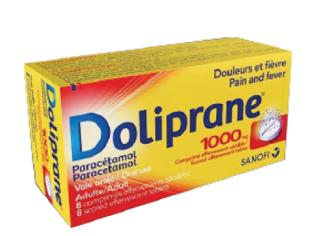 DOLIPRANE 1000mg 8Comp Effe Box Supply