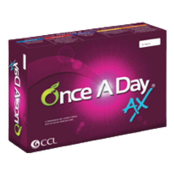 Once A Day AX 10Tab 3Blisters Box Fashion