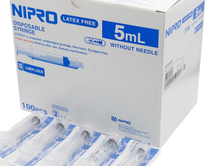 NIPRO Syringe 5ml 100Pcs   Box Online now