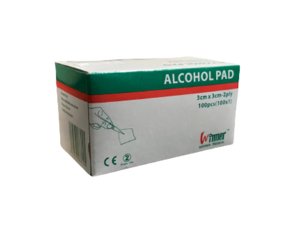 Alcohol Pad (3cmx3cm) 2ply 100Pcs Box Sale