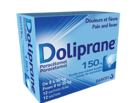 DOLIPRANE 150mg 1x12sac  Box For Discount