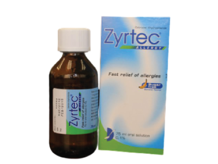 ZYRTEC 1MG ML Oral Solution 75ML Fashion