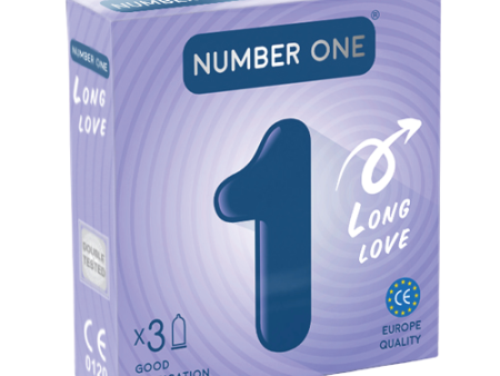 NUMBER ONE LONG LOVE 1 box 3 condoms on Sale